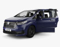 Honda Odyssey e-HEV Absolute EX з детальним інтер'єром 2024 3D модель