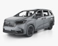 Honda Odyssey e-HEV Absolute EX インテリアと 2024 3Dモデル wire render