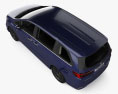 Honda Odyssey e-HEV Absolute EX con interior 2024 Modelo 3D vista superior