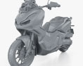Honda ADV350 Adventure 2024 Modelo 3D clay render