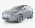 Honda M-NV 2024 3D-Modell clay render