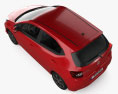 Honda Brio 2024 3D模型 顶视图