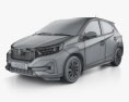 Honda Brio RS 2024 3D модель wire render