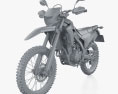 Honda CRF300L 2024 3Dモデル clay render