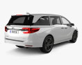 Honda Odyssey Elite 2024 3D-Modell Rückansicht