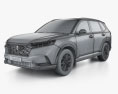Honda CR-V eHEV 2024 3D模型 wire render