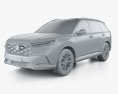 Honda CR-V eHEV 2024 3D-Modell clay render