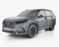 Honda CR-V ePHEV 2024 3D модель wire render