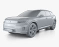 Honda Prologue 2024 3d model clay render