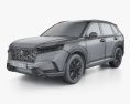 Honda CR-V Sport Touring 2022 3d model wire render