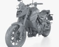 Honda CB750 Hornet 2023 3d model clay render