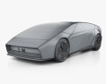 Honda 0 Series Saloon 2024 3D模型 wire render