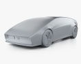 Honda 0 Series Saloon 2024 3D-Modell clay render