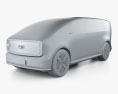 Honda 0-series Space Hub 2024 3Dモデル clay render