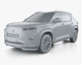 Honda Elevate 2024 3d model clay render