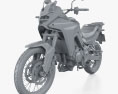 Honda XL750 Transalp 2024 3D模型 clay render