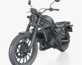 Honda CL250 2024 3Dモデル wire render