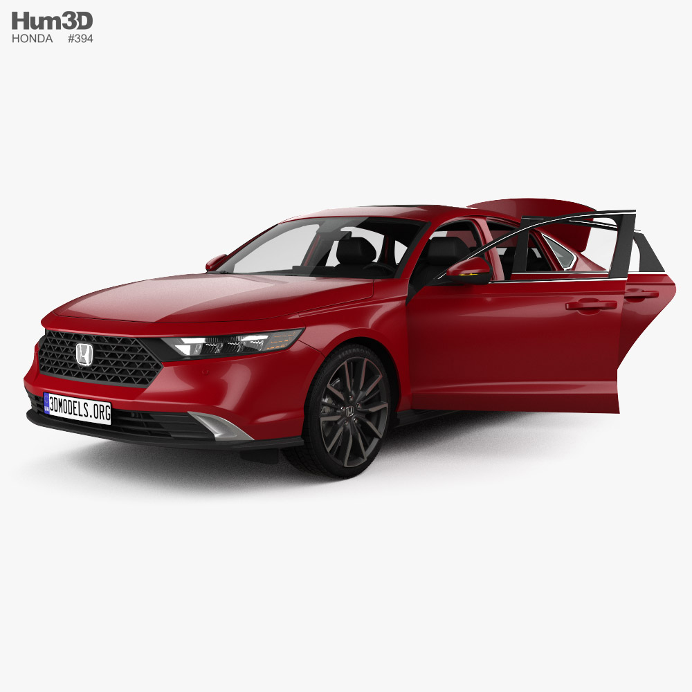Honda Accord Hybrid Touring with HQ interior 2023 3D model
