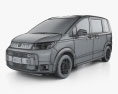 Honda Freed e HEV Crosstar 2024 3D模型 wire render