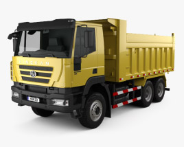 3D model of Hongyan Kingkan Powerforce 380 Dump Truck 3-axle 2017