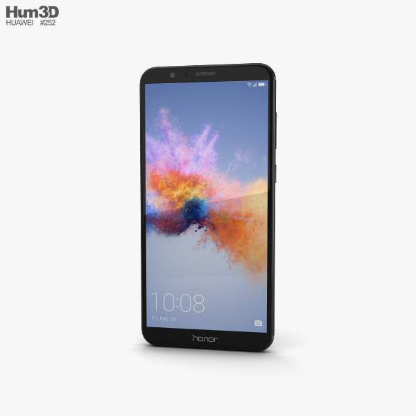 Huawei Honor 7X Black 3D model