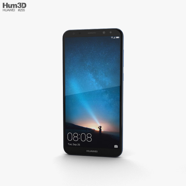 Huawei Mate 10 Lite Aurora Blue 3D model
