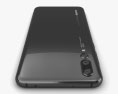 Huawei P20 Pro 黑色的 3D模型