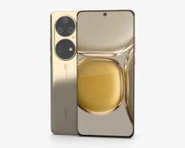 Huawei P50 Pro Gold Modèle 3D
