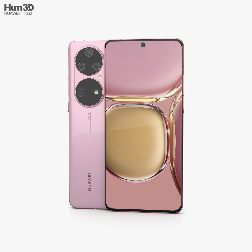 Huawei P50 Pro Pink 3Dモデル