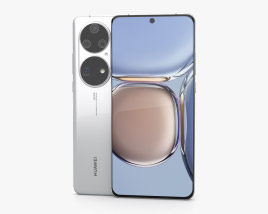 Huawei P50 Pro White 3D 모델 