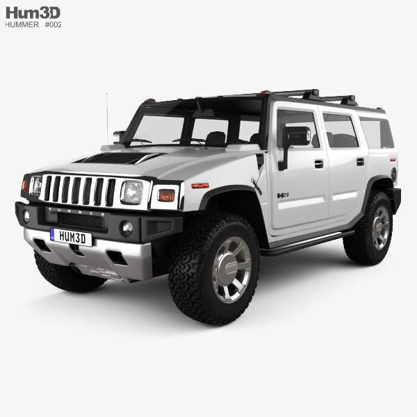 Hummer H2 2014 3D模型