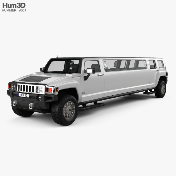 Hummer H3 加长轿车 2011 3D模型
