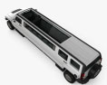 Hummer H3 加长轿车 2011 3D模型 顶视图