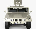 Hummer M242 Bushmaster 2011 3D 모델  front view