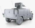Hummer M242 Bushmaster 2011 3Dモデル