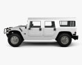 Hummer H1 wagon 2005 3d model side view