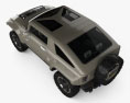 Hummer HX 2008 3D模型 顶视图