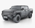 GMC Hummer EV Pickup 2024 3D模型 wire render
