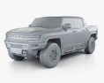 GMC Hummer EV Pickup 2024 3Dモデル clay render