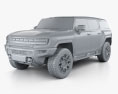 GMC Hummer EV SUV 2023 3d model clay render
