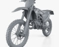 Husqvarna TC 125 2020 Modello 3D clay render