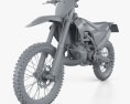 Husqvarna TC 250 2020 3d model clay render