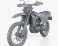 Husqvarna 701 Enduro 2020 3d model clay render