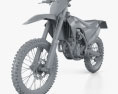 Husqvarna FC 250 2020 3D-Modell clay render