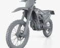 Husqvarna FC 450 2020 3D-Modell clay render