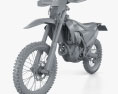 Husqvarna FE 250 2020 3D-Modell clay render