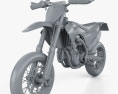 Husqvarna FS 450 2020 Modello 3D clay render