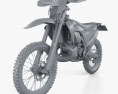Husqvarna TE250i 2020 3d model clay render
