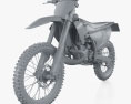 Husqvarna TC 250 2024 3D-Modell clay render