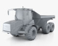 Hydrema 922D 덤프 트럭 2020 3D 모델  clay render
